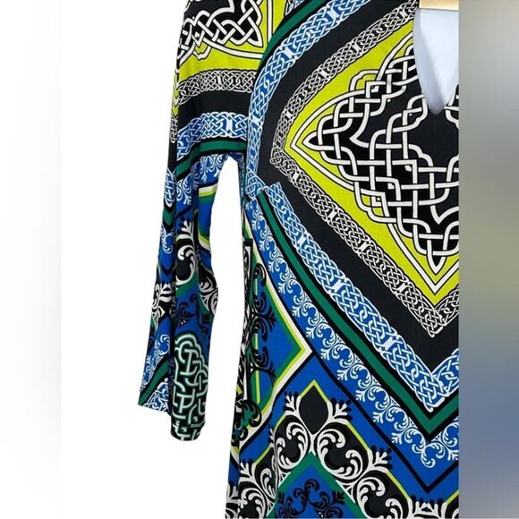 Laundry by Shelli Segal Shift Dress Psychedelic Retro Print Size Small - Picture 7 of 16